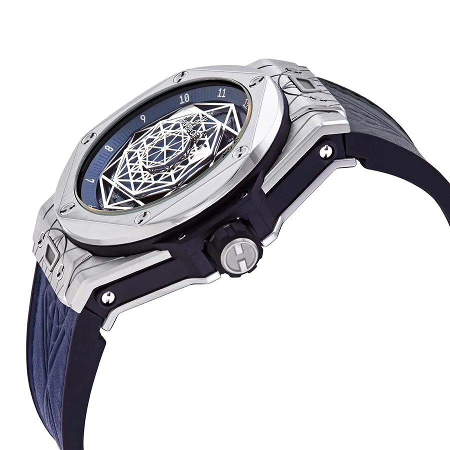 Hublot Big Bang Sang Bleu Automatic Blue Dial Men's Limited Edition Watch 415.NX.7179.VR.MXM18
