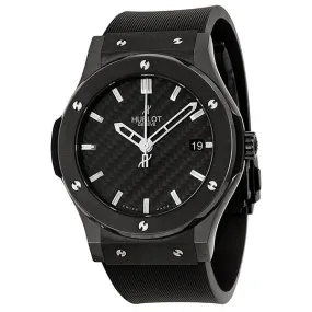 Hublot Classic Fusion Black Dial Ceramic Rubber Automatic Men's Watch 511CM1670RX 511.CM.1670.RX