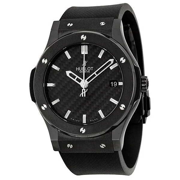 Hublot Classic Fusion Black Dial Ceramic Rubber Automatic Men's Watch 511CM1670RX 511.CM.1670.RX