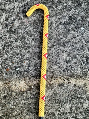 Ike African Coral Beaded Nigerian Igbo cane-DPJC325