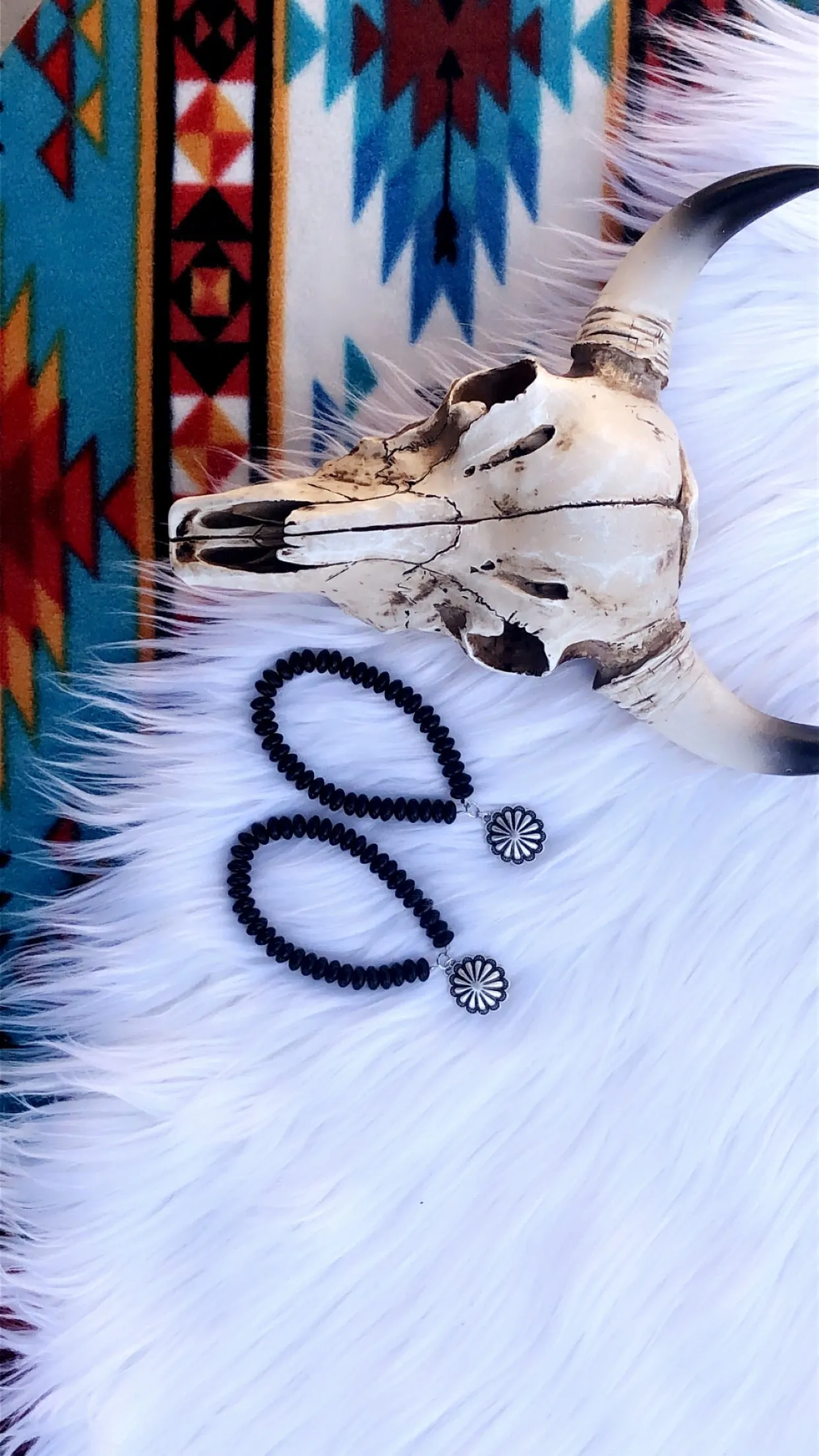 Lane Black Beaded Earrings