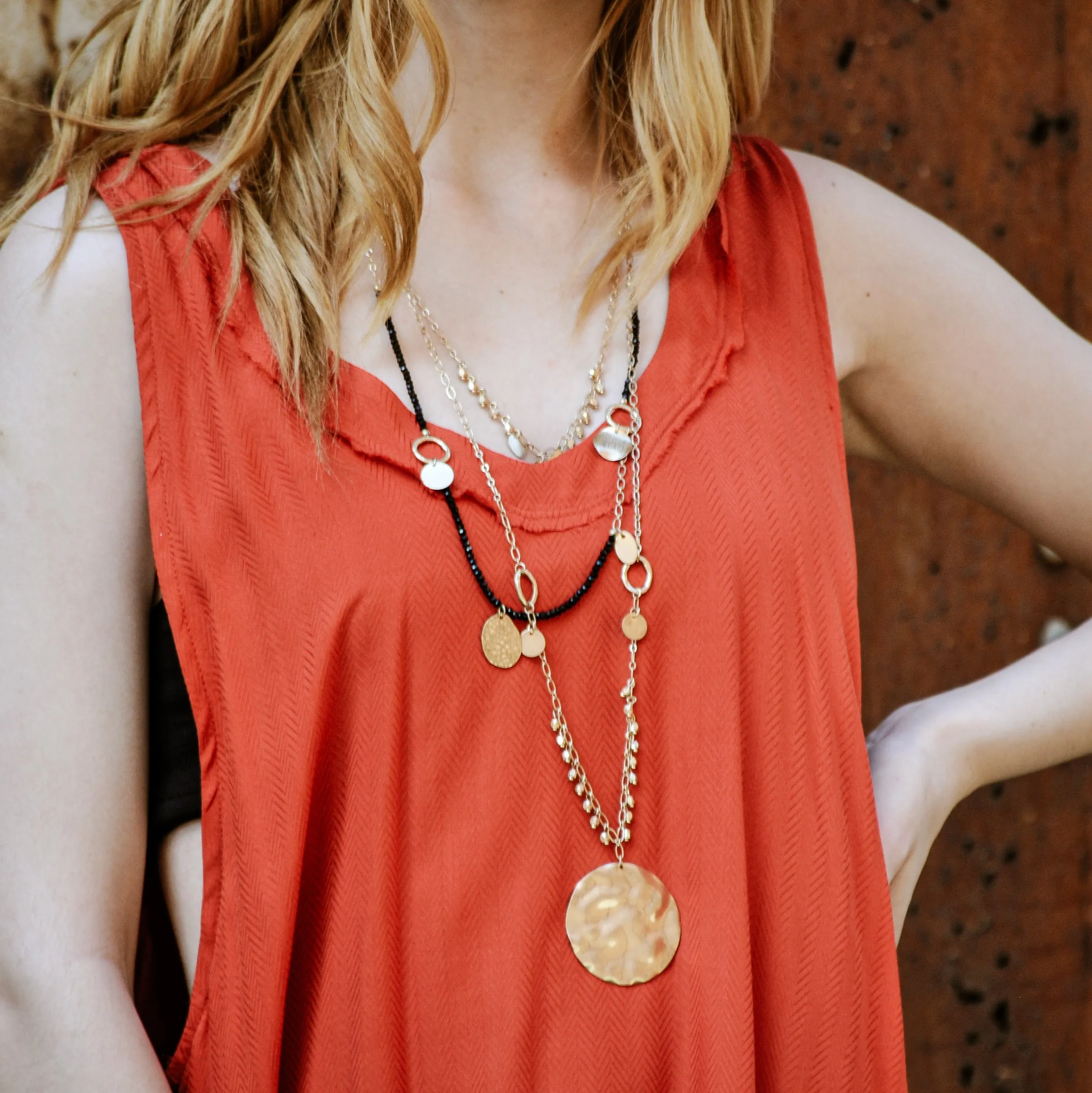 Layered Coin Necklace