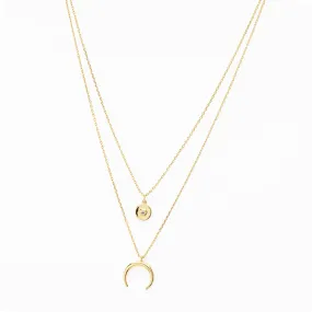 Layered Moon Necklace | I-ZARA