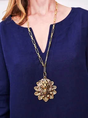 Lionheart & Clam Shell Necklace