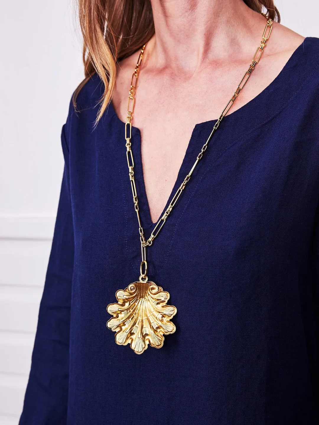 Lionheart & Clam Shell Necklace