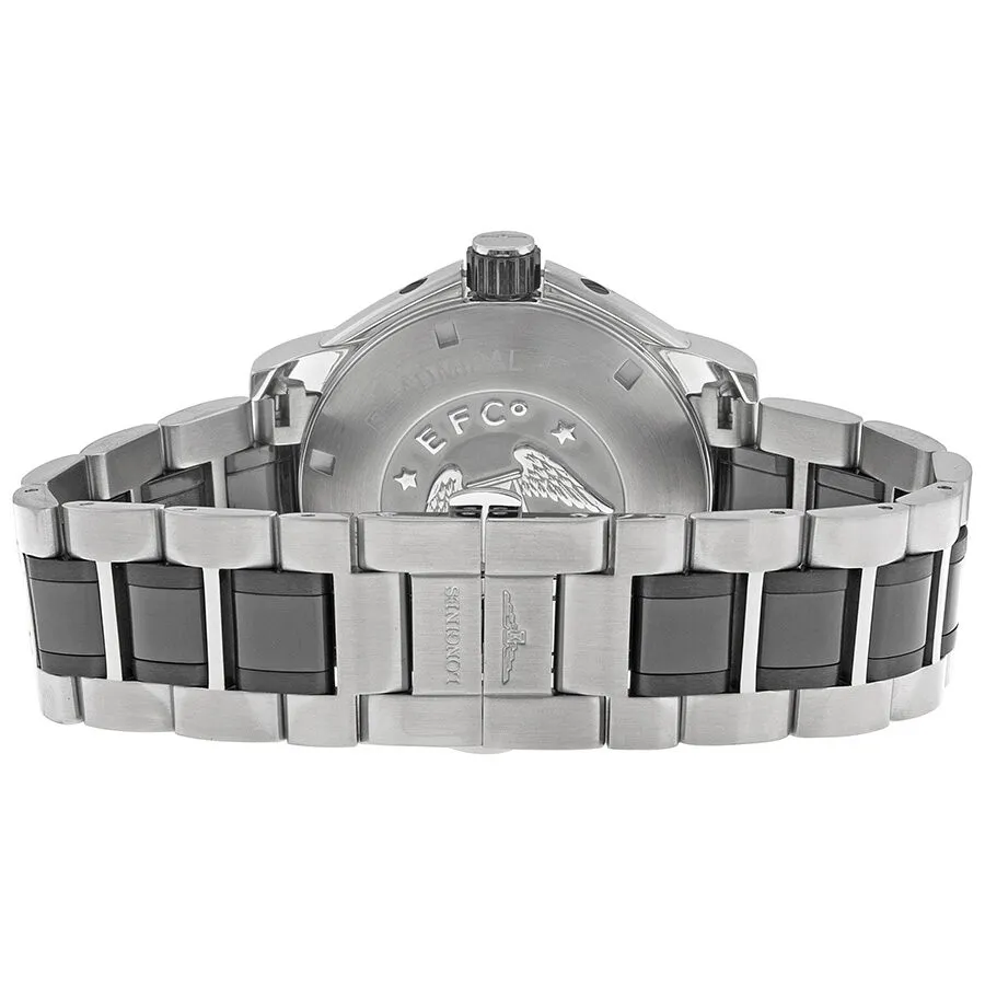 Longines Admiral GMT Black Dial Steel and Ceramic Men's Watch L3.669.4.56.7