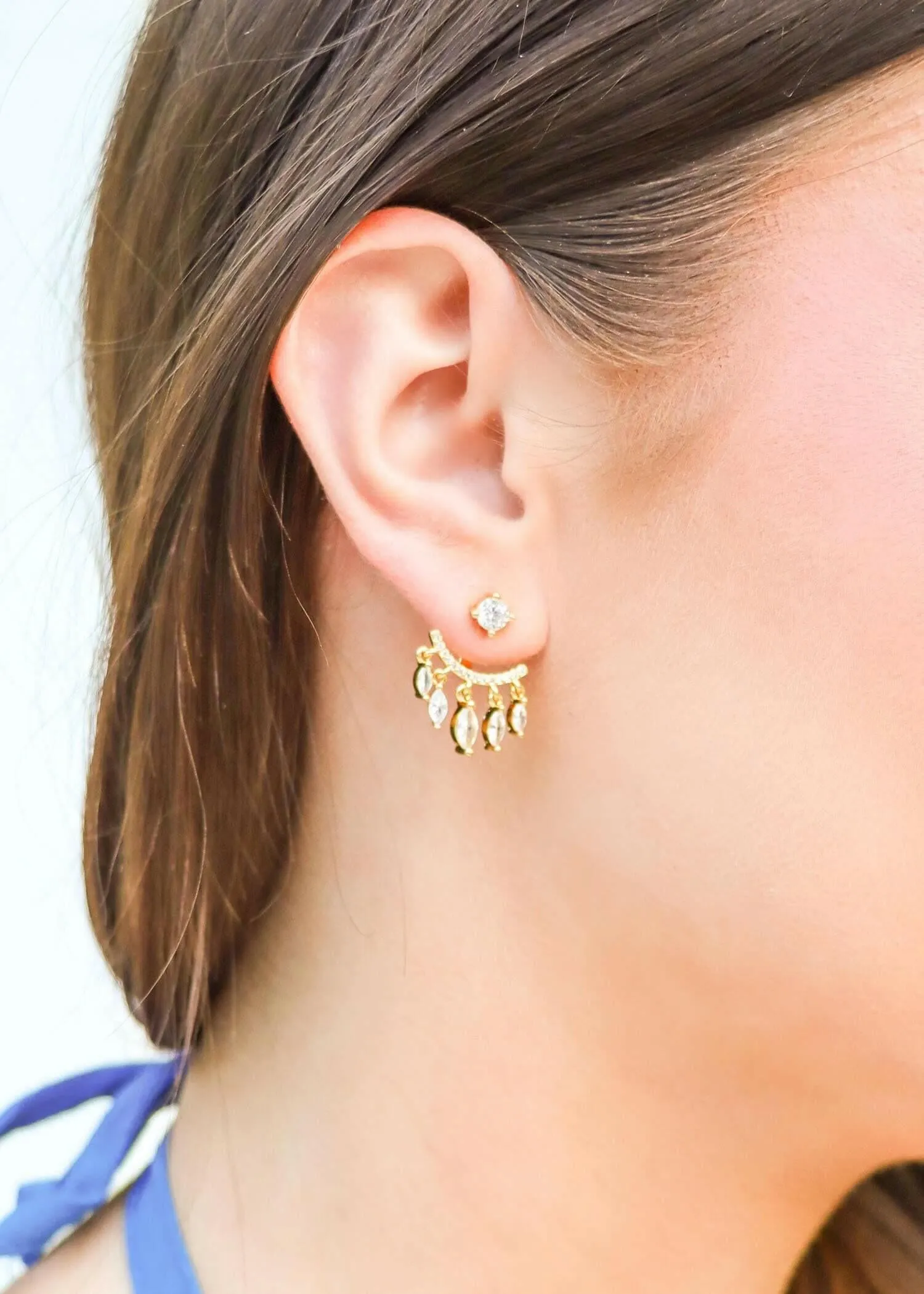 Looking For You Earrings - Gold/Crystal