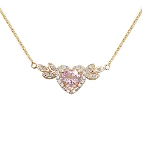 Love Blossom Morganite Pendant Necklace
