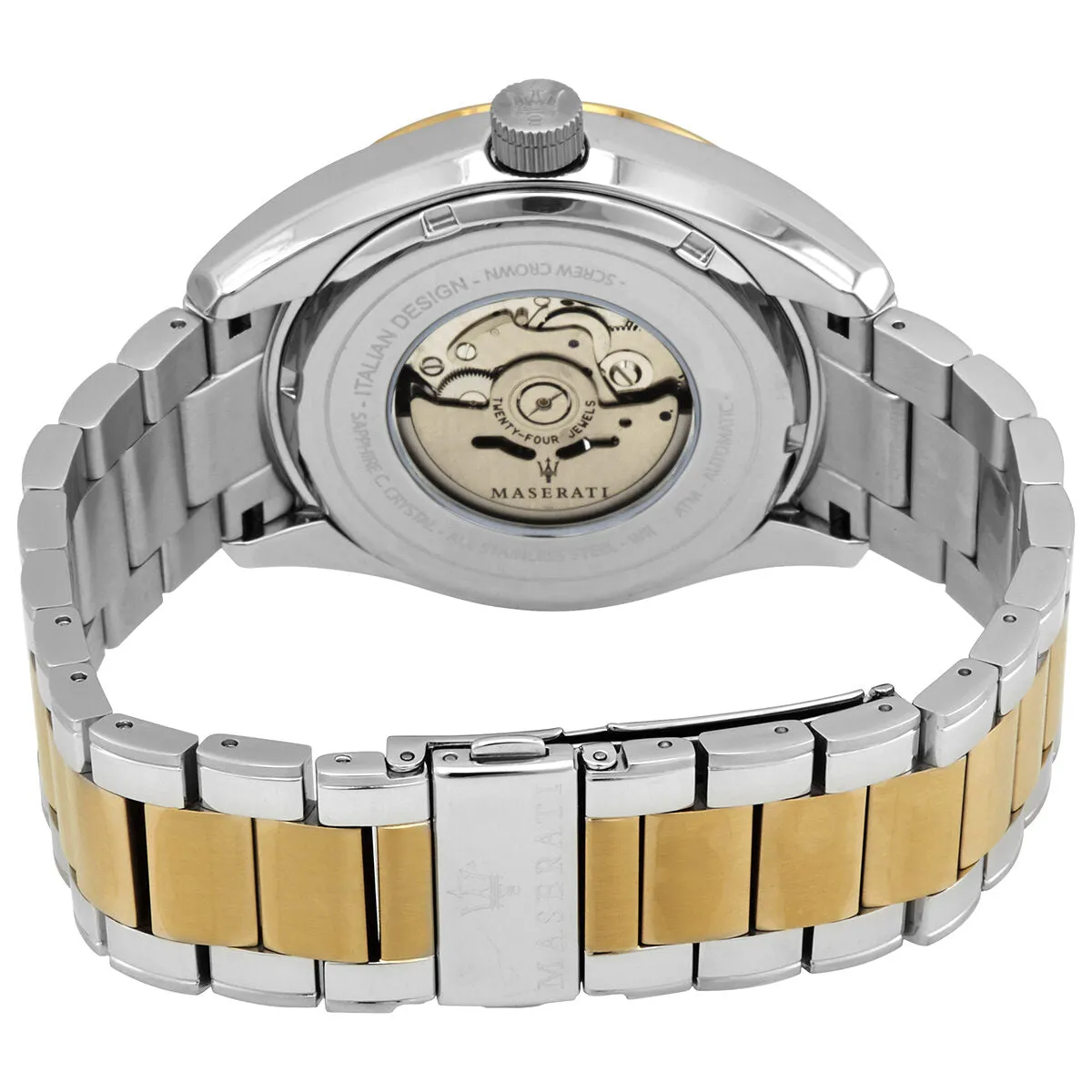 Maserati Traguardo Automatic Silver Skeleton Dial Men's Watch R8823112004