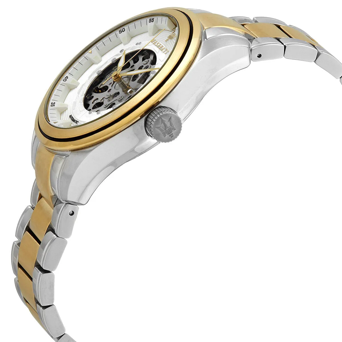 Maserati Traguardo Automatic Silver Skeleton Dial Men's Watch R8823112004