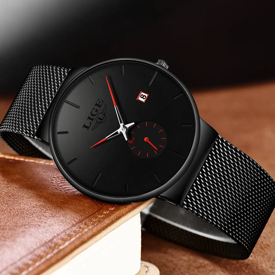 Men's business watch alloy quartz watch