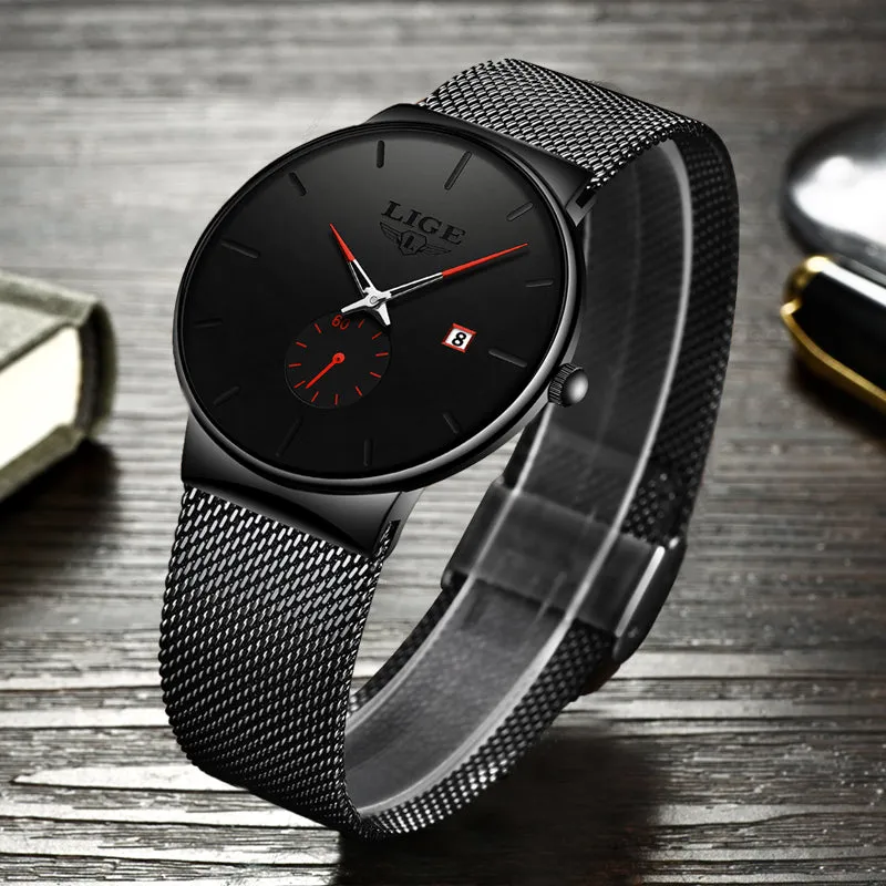 Men's business watch alloy quartz watch
