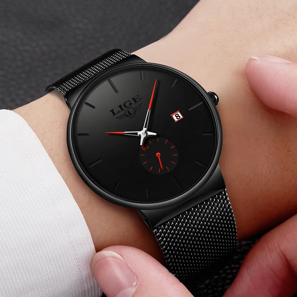 Men's business watch alloy quartz watch