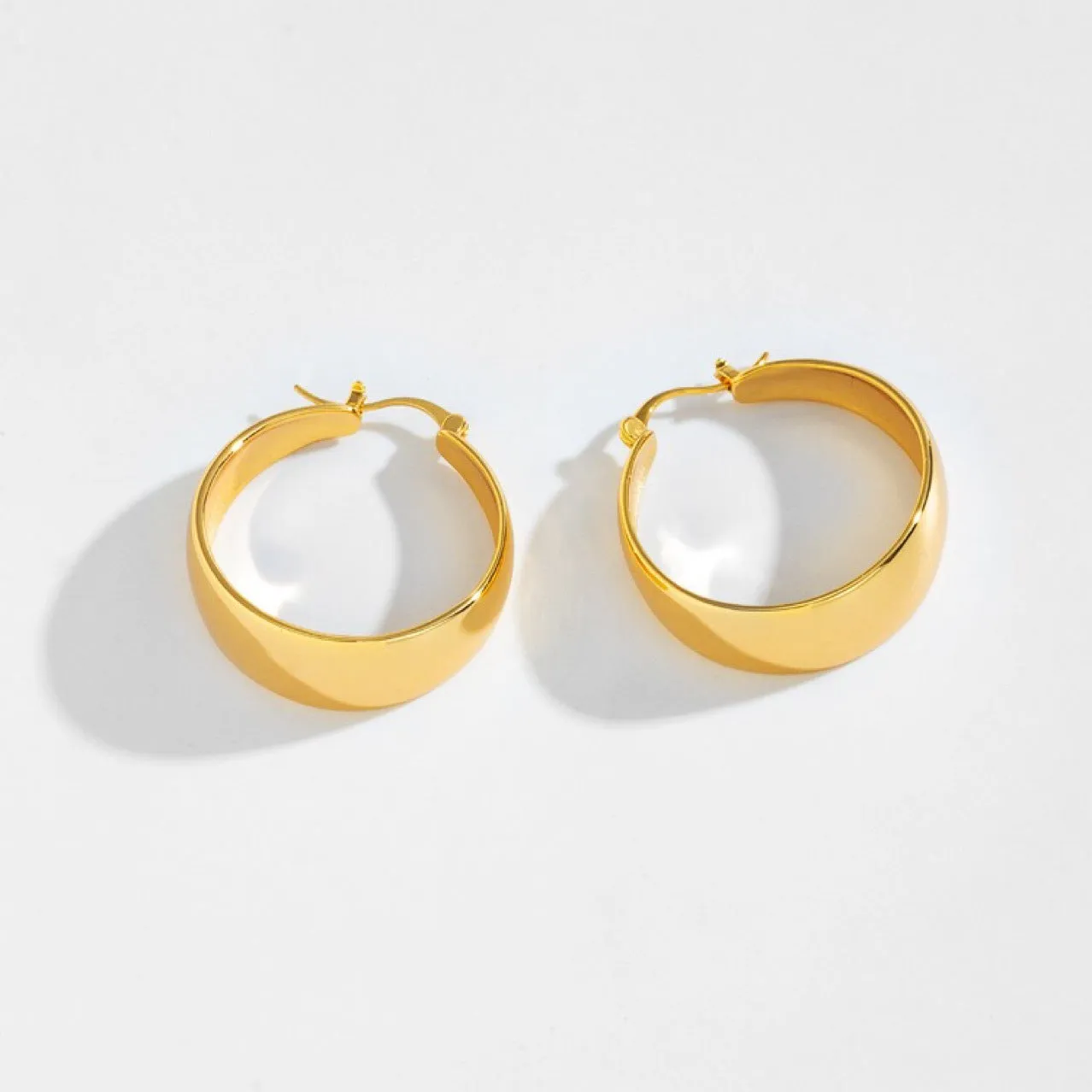 Metal Hoop Earrings