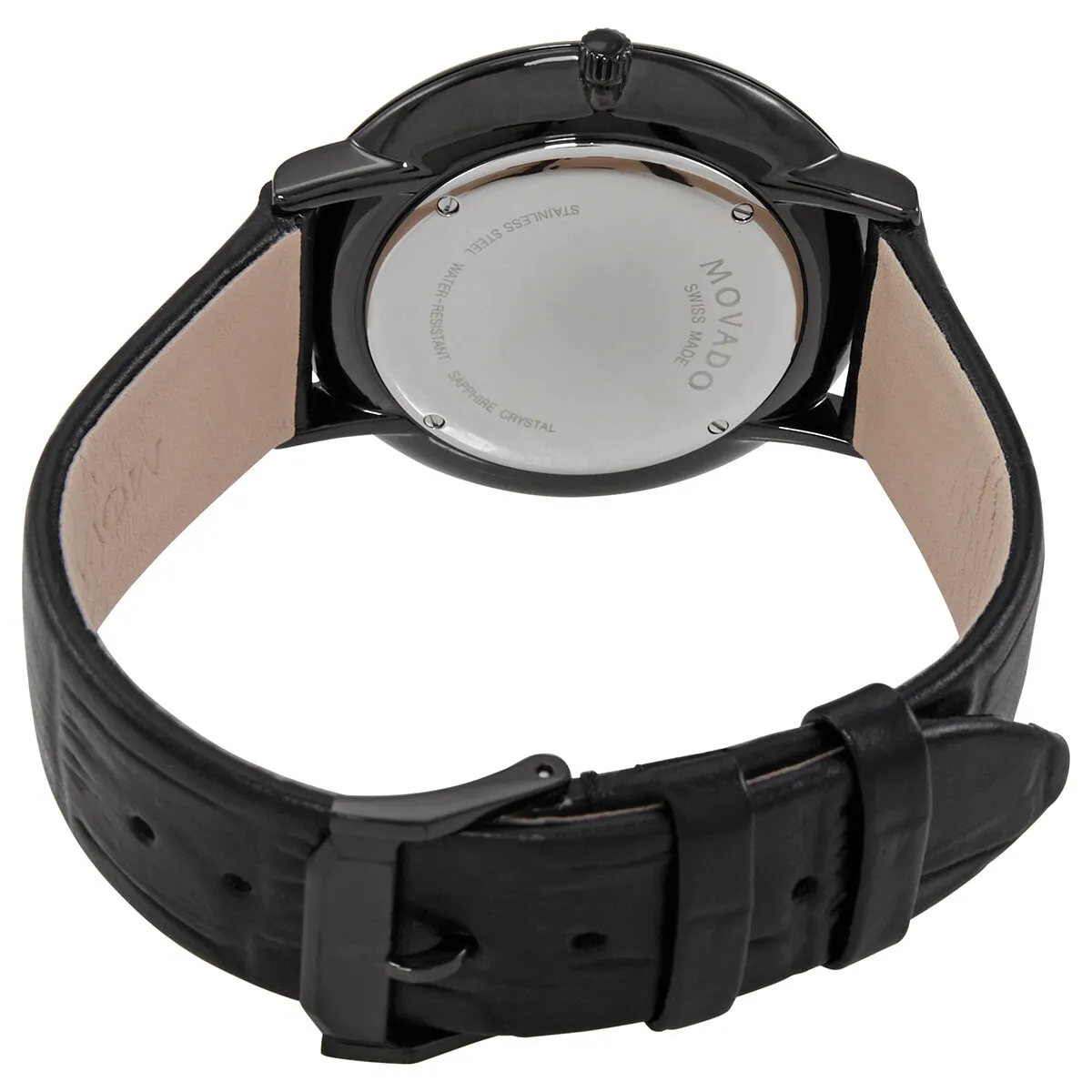 Movado Modern 47 Ultra Slim Quartz Chocolate Museum Dial Men's Watch 0607335