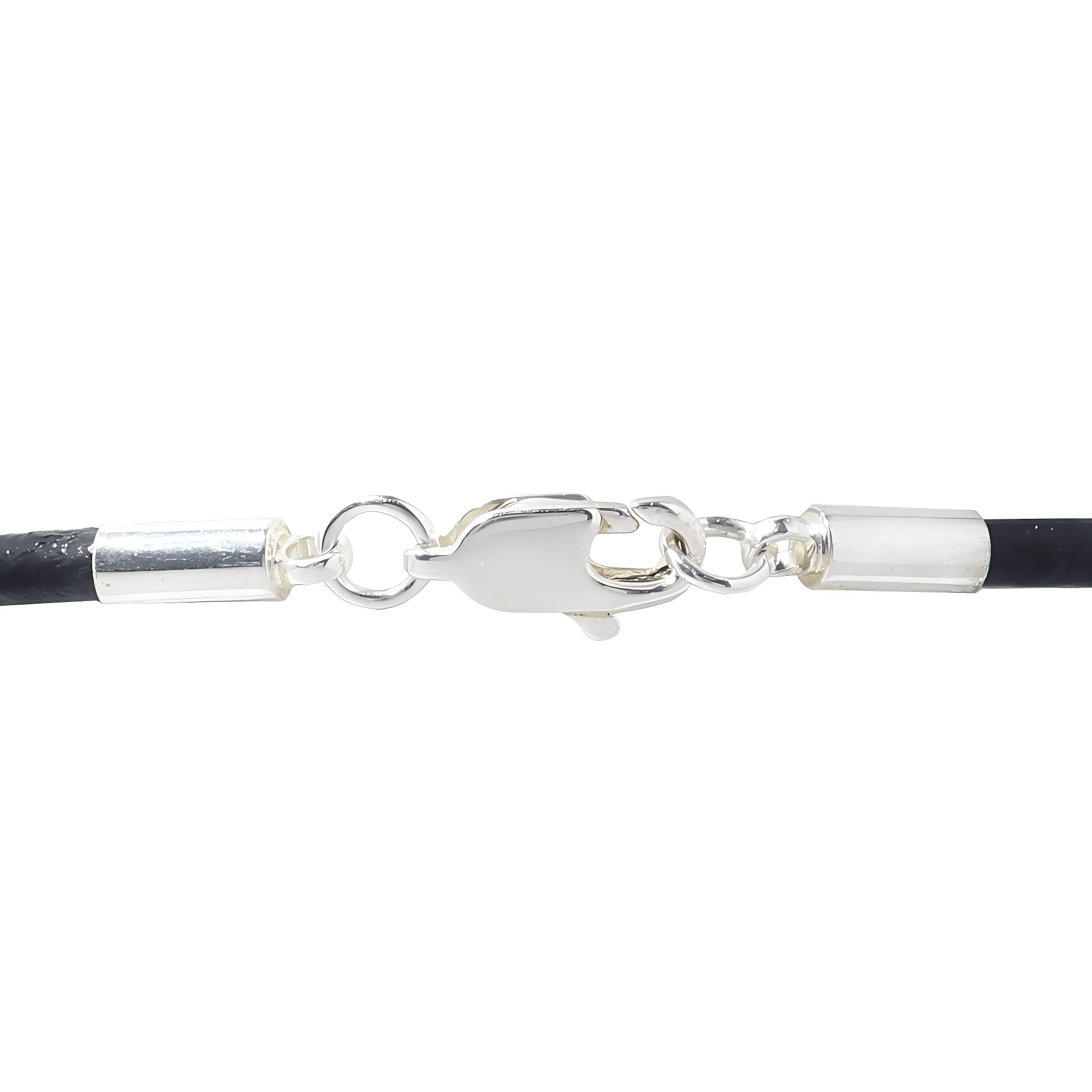 Nonbinary Flag Heart Charm Black Cord Necklaces