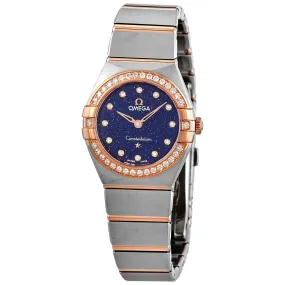 Omega Constellation Quartz Diamond Blue Dial Ladies Watch 131.25.25.60.53.002