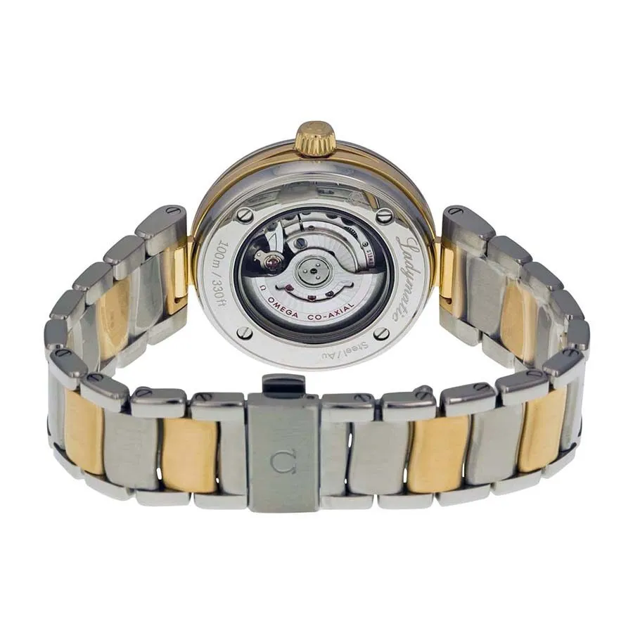 Omega DeVille Ladymatic Mother of Pearl Steel and 18kt Yellow Gold Ladies Watch 42520342055002