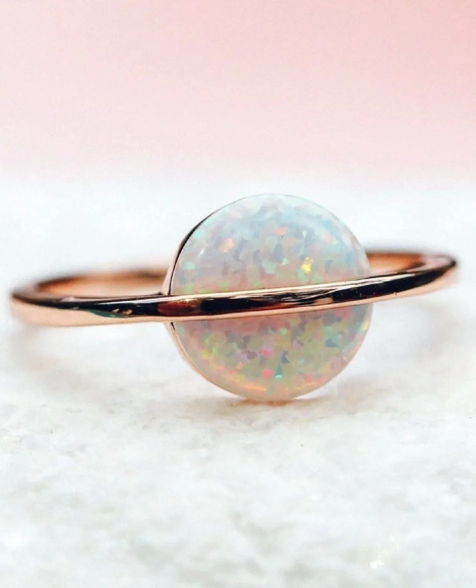 Opal Saturn Ring
