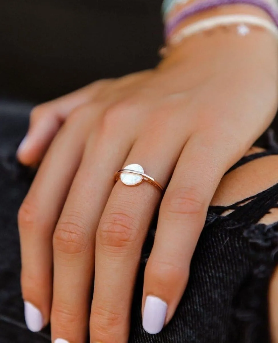 Opal Saturn Ring
