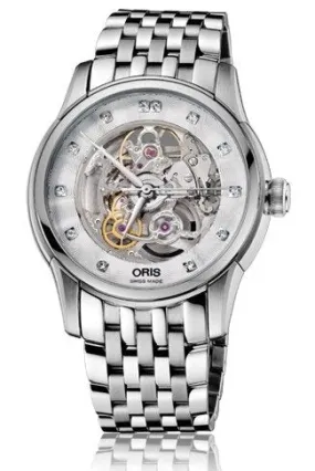 Oris Artelier Skeleton Dial Stainless Steel Men's Watch 01 734 7670 4019-07 8 21 77