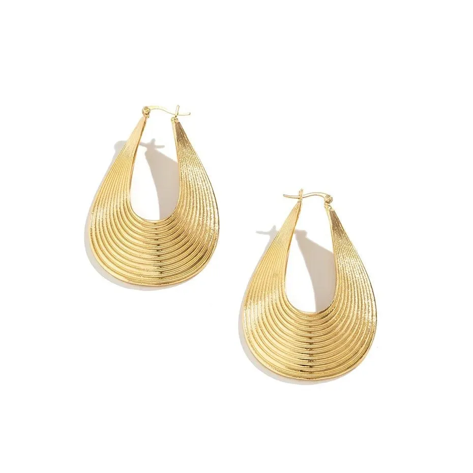 Oval Hoop Earrings