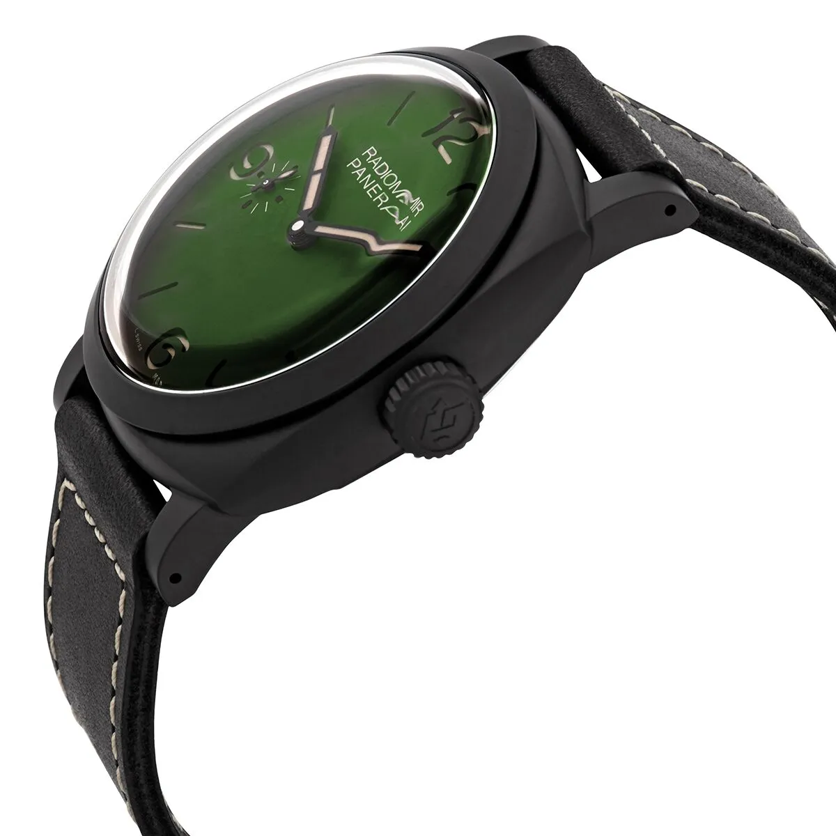 Panerai Radiomir 48MM Hand Wind Military Green Dial Ceramic Men's 48 mm Watch PAM00997