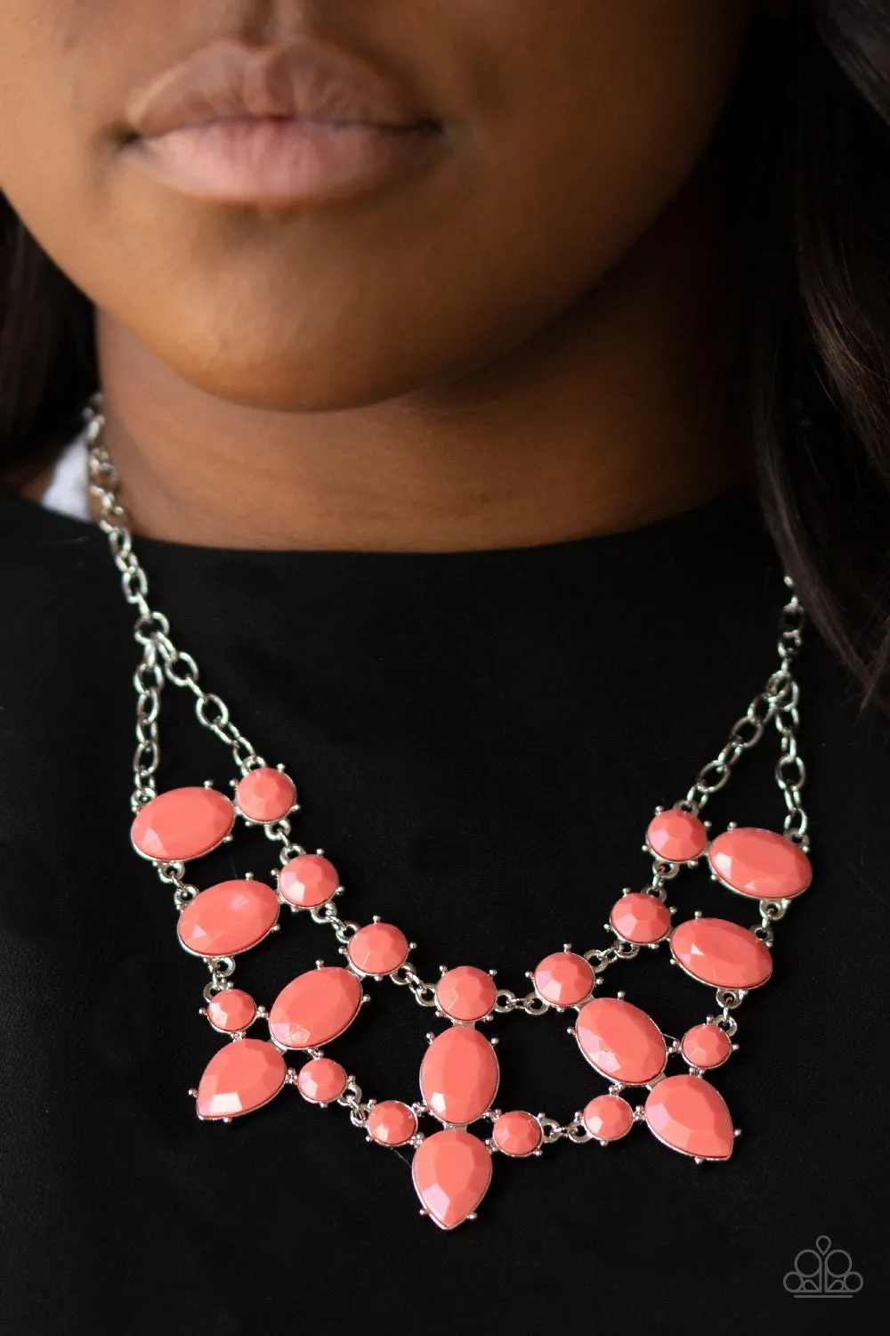 Paparazzi Goddess Glow Orange Necklace