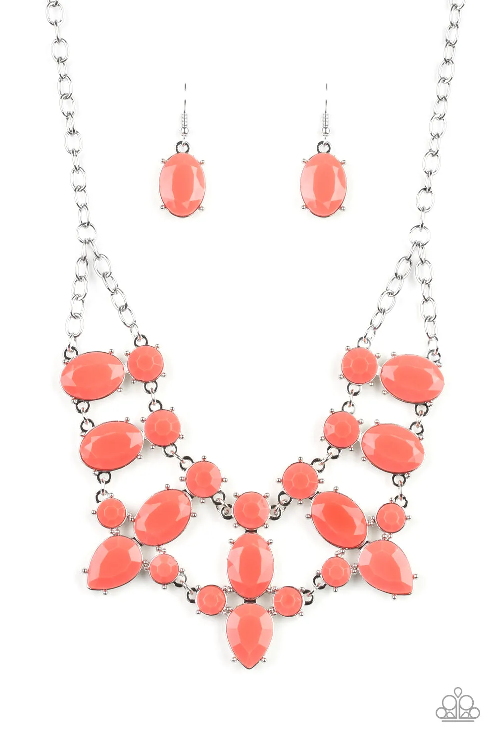 Paparazzi Goddess Glow Orange Necklace