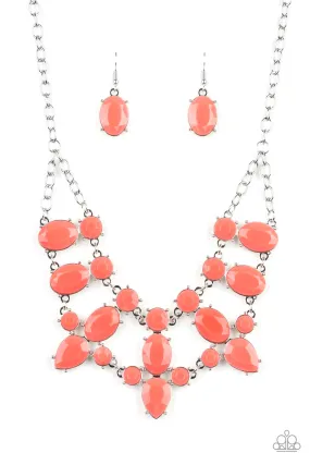 Paparazzi Goddess Glow Orange Necklace