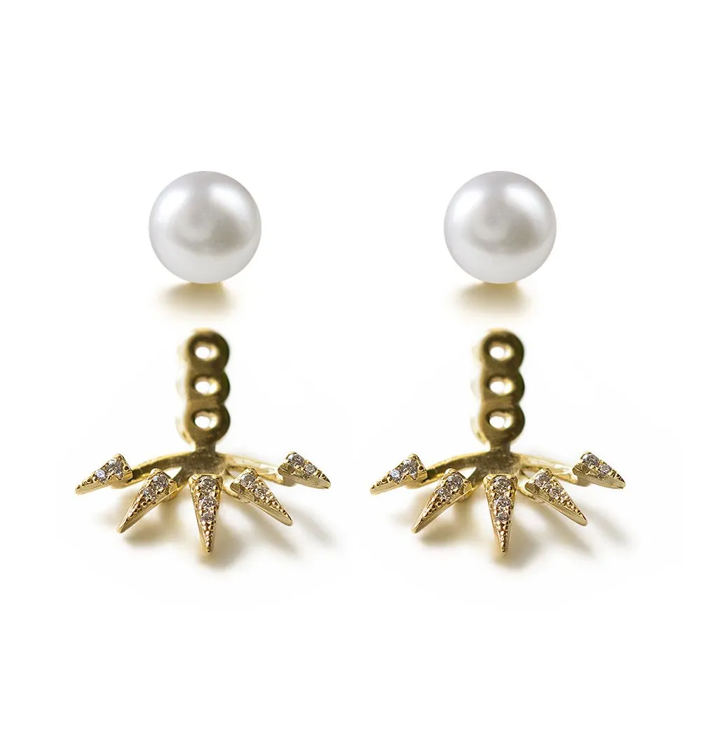 Pearl Spike Ear Jacket