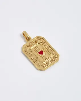 Pendant Heart In Hand Gold
