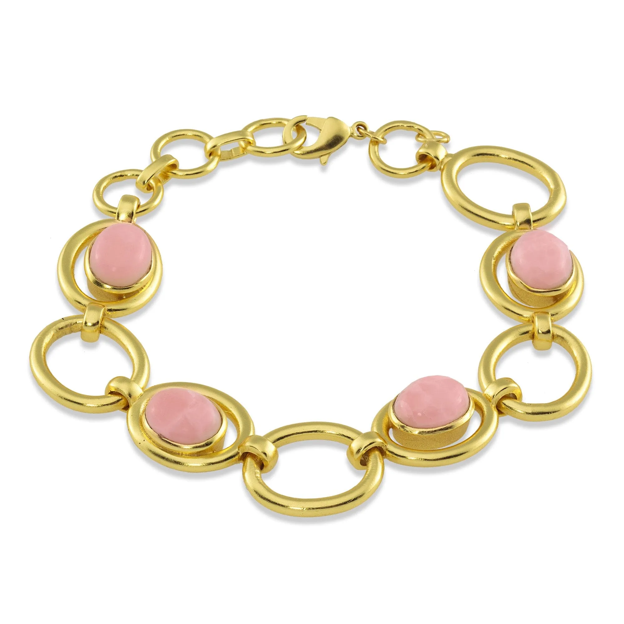 Pink Opal Link Bracelet: The Ada