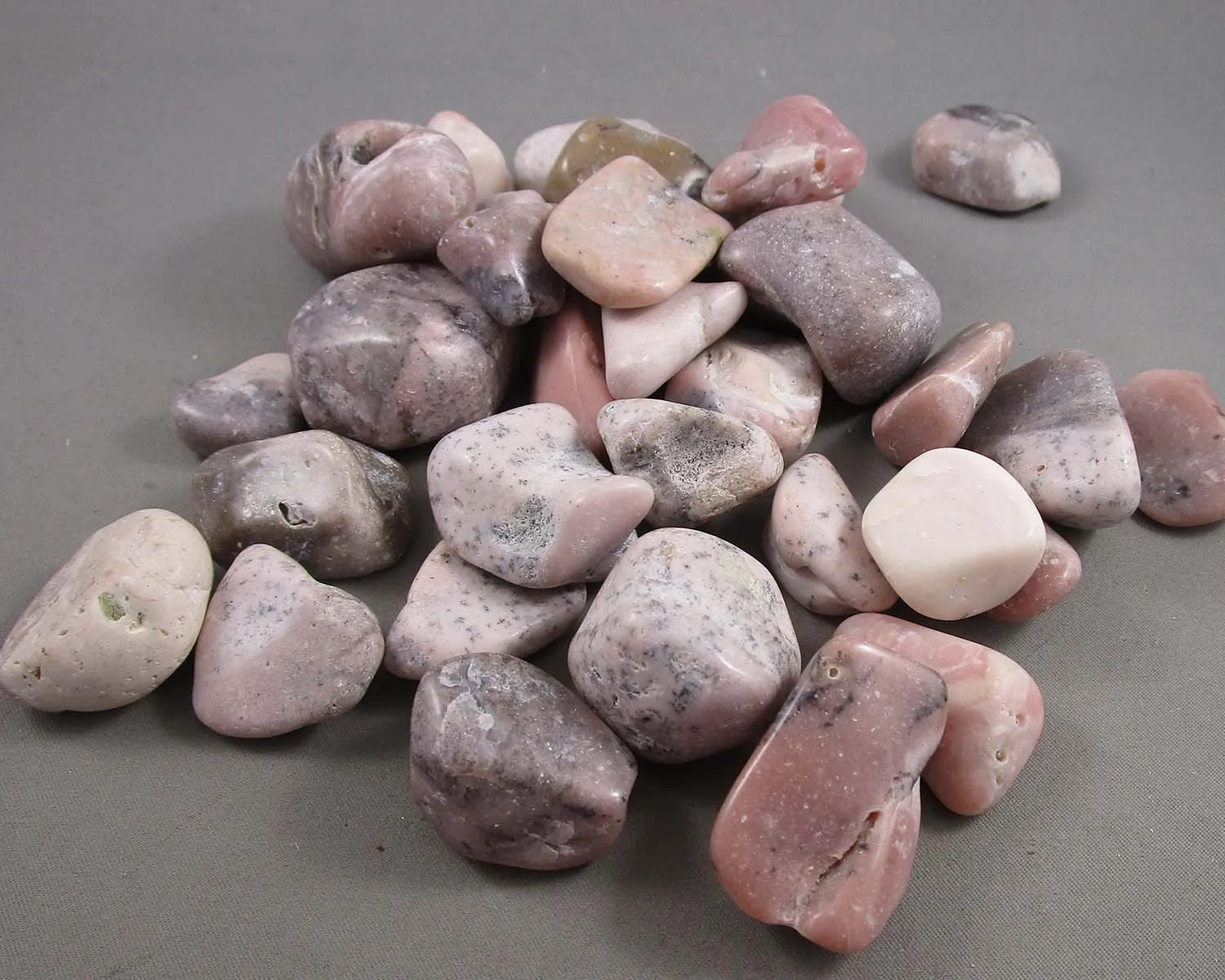 Pink Opal Polished Stone 2pc J209