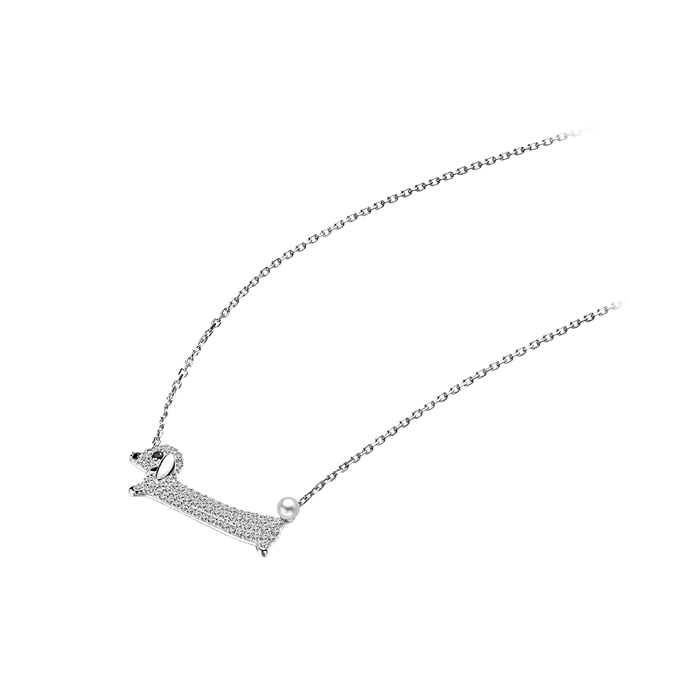 Puppy Pendant Necklace