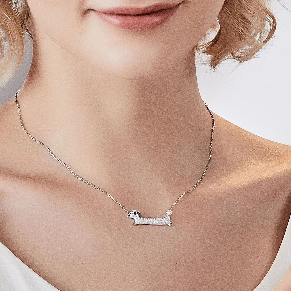 Puppy Pendant Necklace