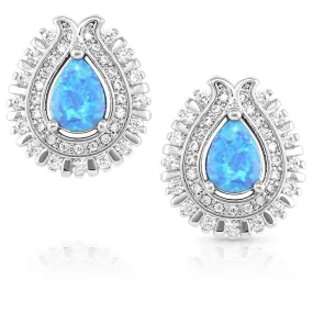 Radiating Crystals Opal Earrings-ER5530
