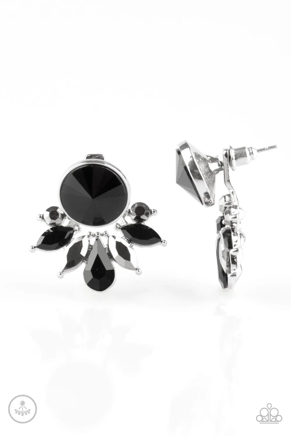 Radically Royal - Black Post - Paparazzi Accessories