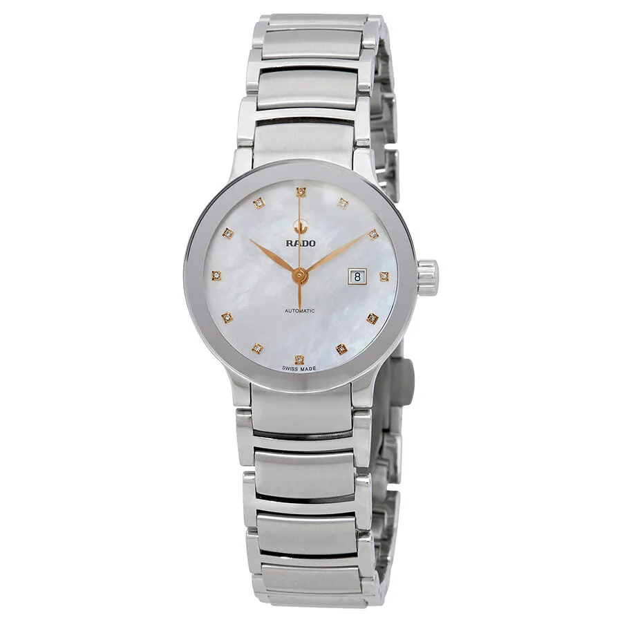 Rado Centrix Automatic Mother of Pearl Diamond Dial Ladies Watch R30027923