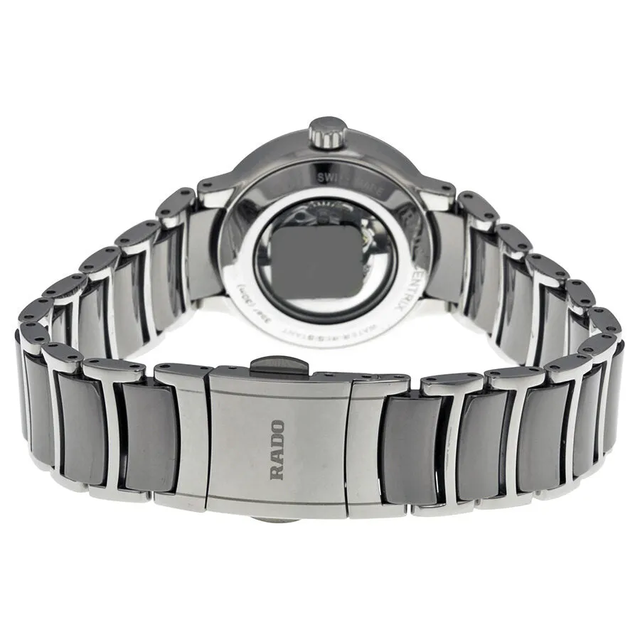 Rado Centrix Automatic Stainless Steel and Ceramic Ladies Watch R30940132