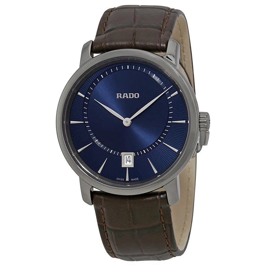 Rado DiaMaster Quartz Blue Dial Ceramic Men's Watch R14135206