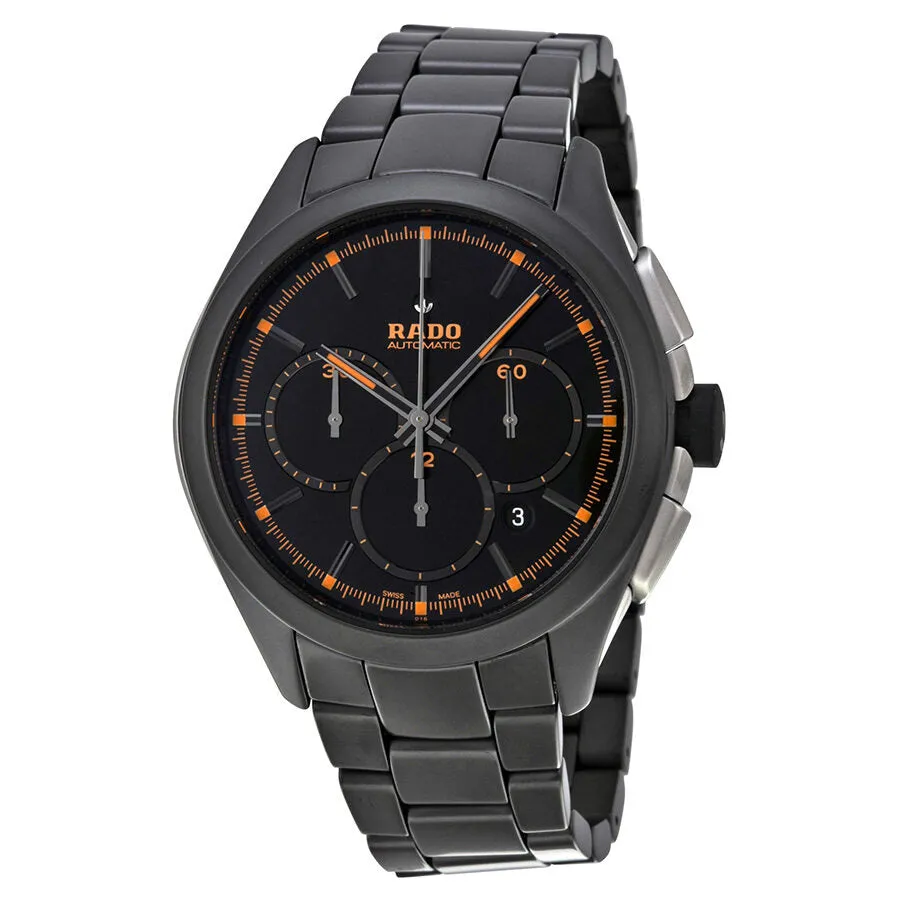 Rado Hyperchrome Automatic Chronograph Black Dial Black Ceramic Men's Watch R32525162