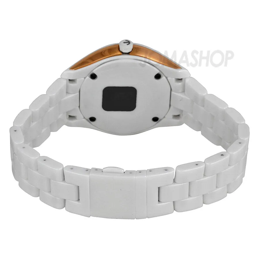 Rado HyperChrome White Dial Stainless Steel and Ceramic Case Ceramic Bracelet Ladies Watch R32323012