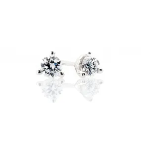 Sabel Collection Round Cut Diamond Studs in .10-.12cttw Weight