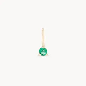serendipity may birthstone charm - 10k yellow gold charm, emerald