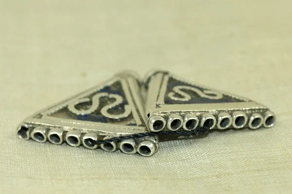 Set of Antique silver Cones from India