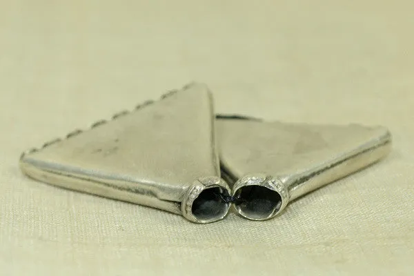 Set of Antique silver Cones from India
