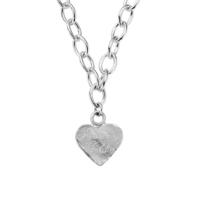 Silver Luxury Keeper's Heart Necklace