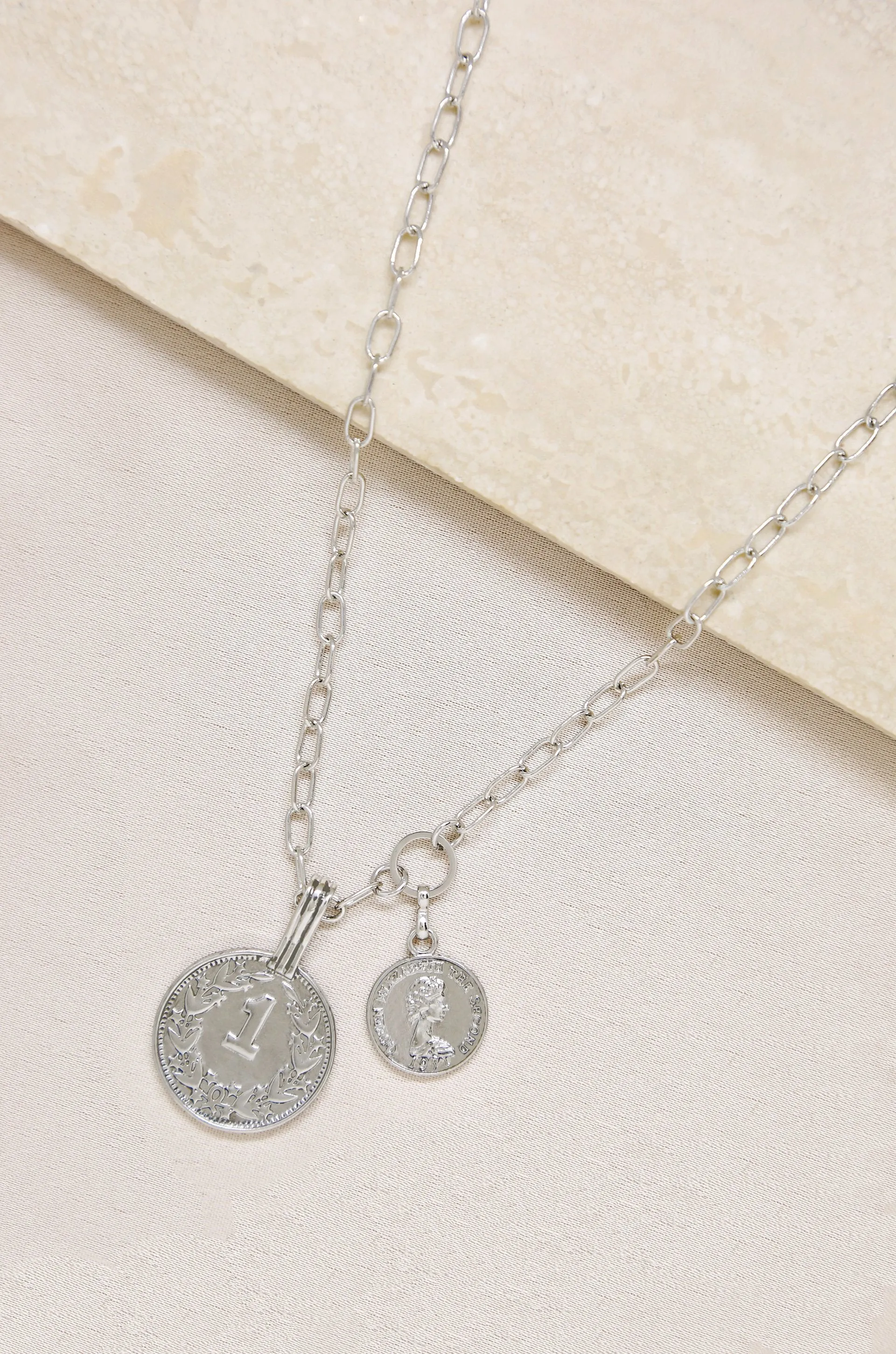 Simplicity Coin & Chain Necklace
