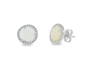 Sparkling Mother of Pearl Studs